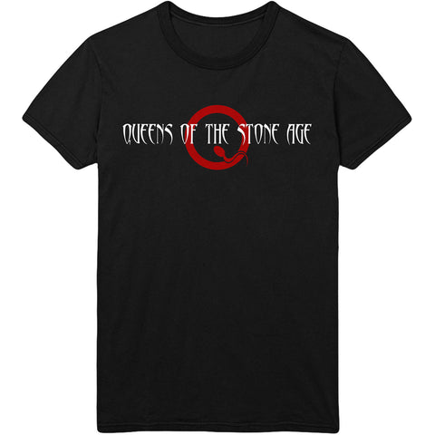 Queens Of The Stone Age - Text Q Logo T-Shirt (UK Import)
