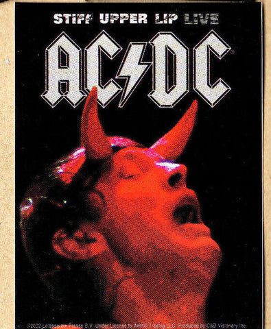AC/DC - Sticker - Stiff Upper Lip Live - Angus Horns