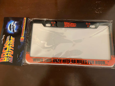 Back To The Future-Metal License Plate Frame-88 MPH