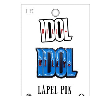 Billy Idol - Blue Logo - Lapel Pin Badge