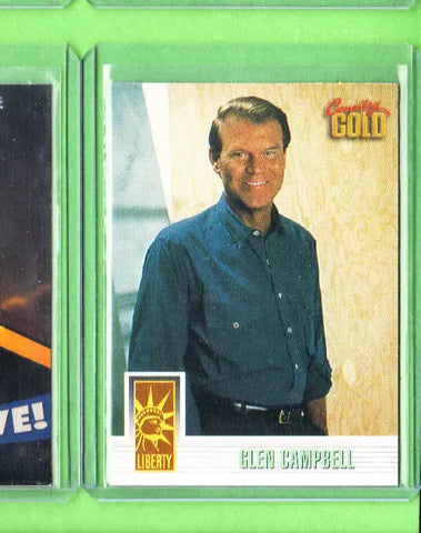 Glen Campbell-Trading Card-1993 Sterling Country Gold-#134-Licensed-NMMT
