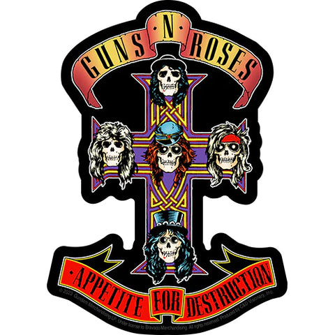 Guns N Roses - A4D Cross - Sticker