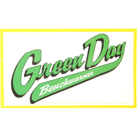 Green Day - Benchwarmer - Sticker