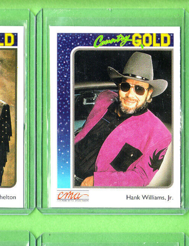 Hank Williams Jr.-Trading Card-1992 Sterling Country Gold-#54-Licensed-Mint