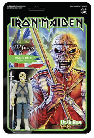 Iron Maiden - Soldier Eddie-Trooper-GLOW- Action Figure - Licensed - New In Pack