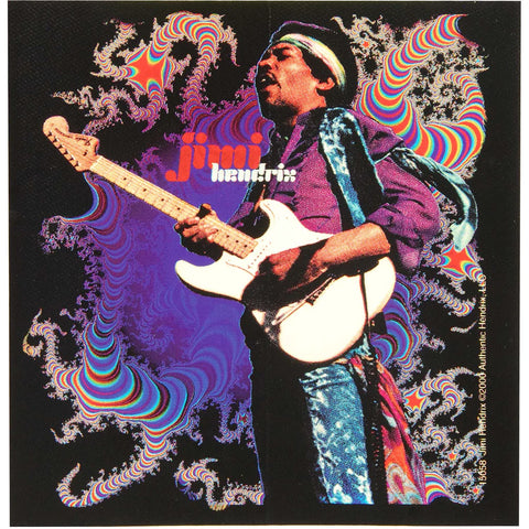 Jimi Hendrix - Colored Spirals - Sticker