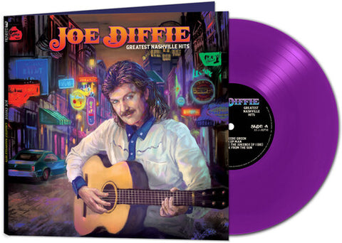 Joe Diffie - Greatest Nashville Hits - Purple-Vinyl LP Album-2023
