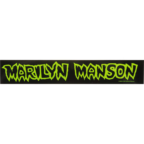 Marilyn Manson - Green Logo - Sticker