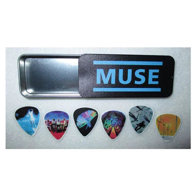 Muse-Guitar Pick Tin With Picks-Dunlop-6 Pick Set-Licensed New In Pack