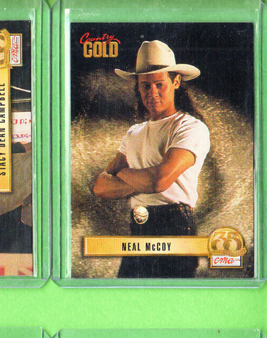 Neal McCoy-Trading Card-1993 Sterling Country Gold-#66-Licensed-NMT
