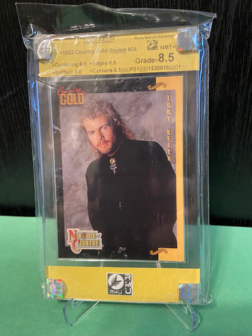 Toby Keith-Rookie-1993 Country Gold-Sterling-Graded Card-RMU-8.5-NMT+-1230818