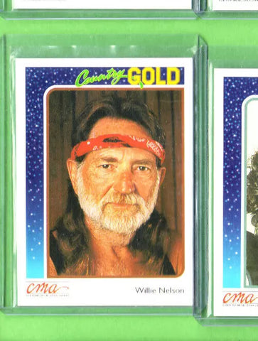 Willie Nelson-Trading Card-1992 Sterling Country Gold-#34-Licensed-NMMT