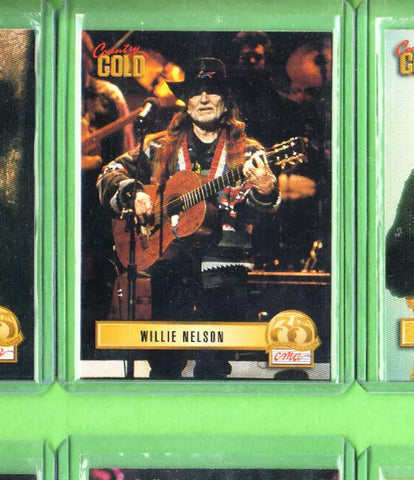 Willie Nelson-Trading Card-1993 Sterling Country Gold-#48-Licensed-NMMT