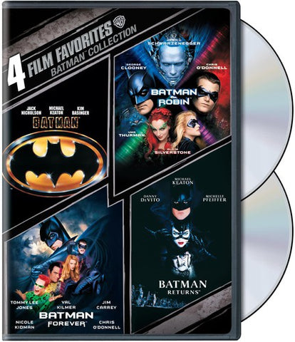 Batman Collection - 4 Film Favorites: Batman, & Robin, Returns, Forever - DVD
