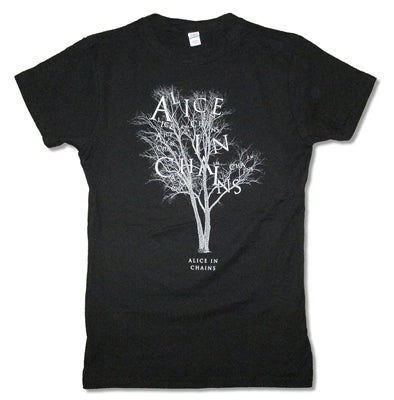 Alice In Chains - Letter Tree 30/1 Juniors Girly Baby Doll Tee