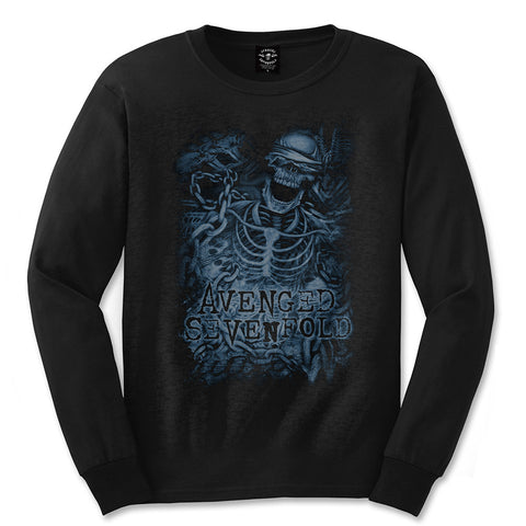 Avenged Sevenfold - Chained Skeleton Longsleeve Tee (UK Import)