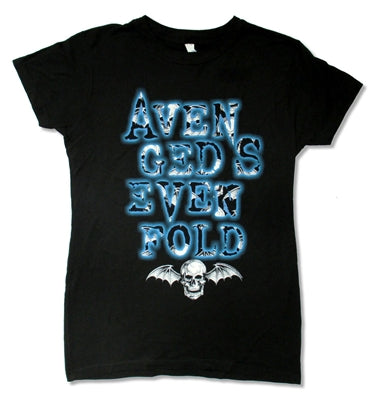Avenged Sevenfold - Batfill Stacked Juniors Girly Baby Doll Tee