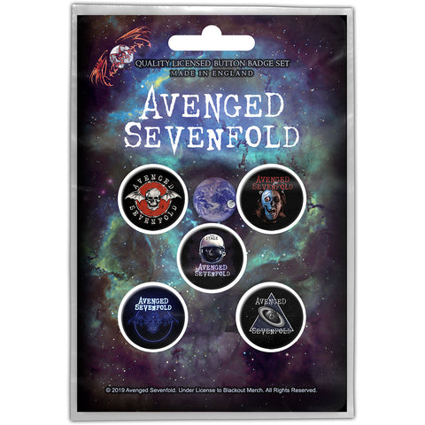 Avenged Sevenfold - The Stage - Button Badge Set - Logos - UK Import