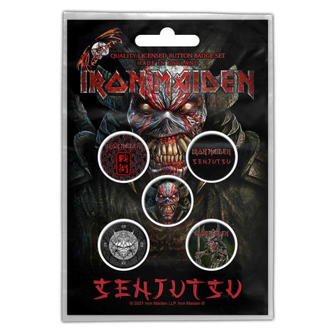 Iron Maiden - Senjutsu - Button Badge Set - UK Import