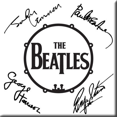 Beatles - Drum Sigs Fridge Magnet (UK Import)