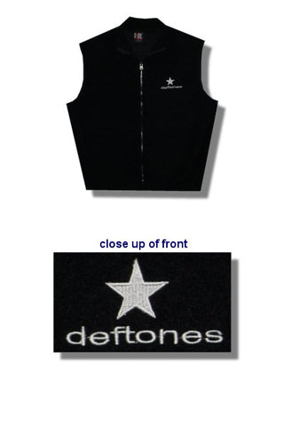 Deftones - Embroidered Logo Polar Fleece Tek Vest