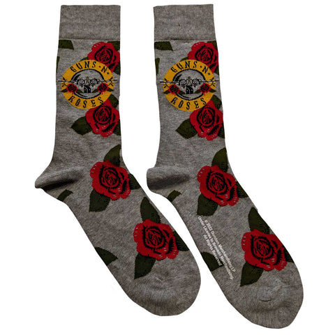 Guns N Roses - Bullet Roses Grey - Socks (UK Import)