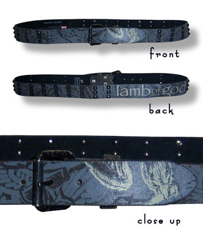 Lamb Of God - Studded Leather Belt