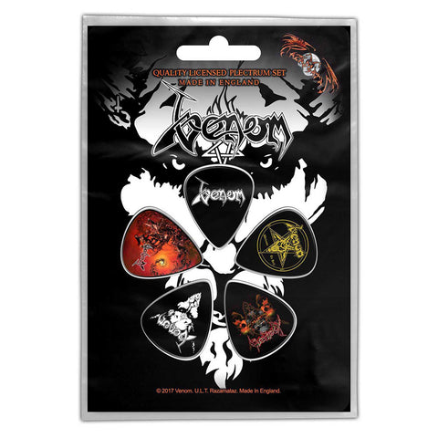 Venom - Guitar Pick Set - 5 Picks - UK Import - Licensed New In Pack