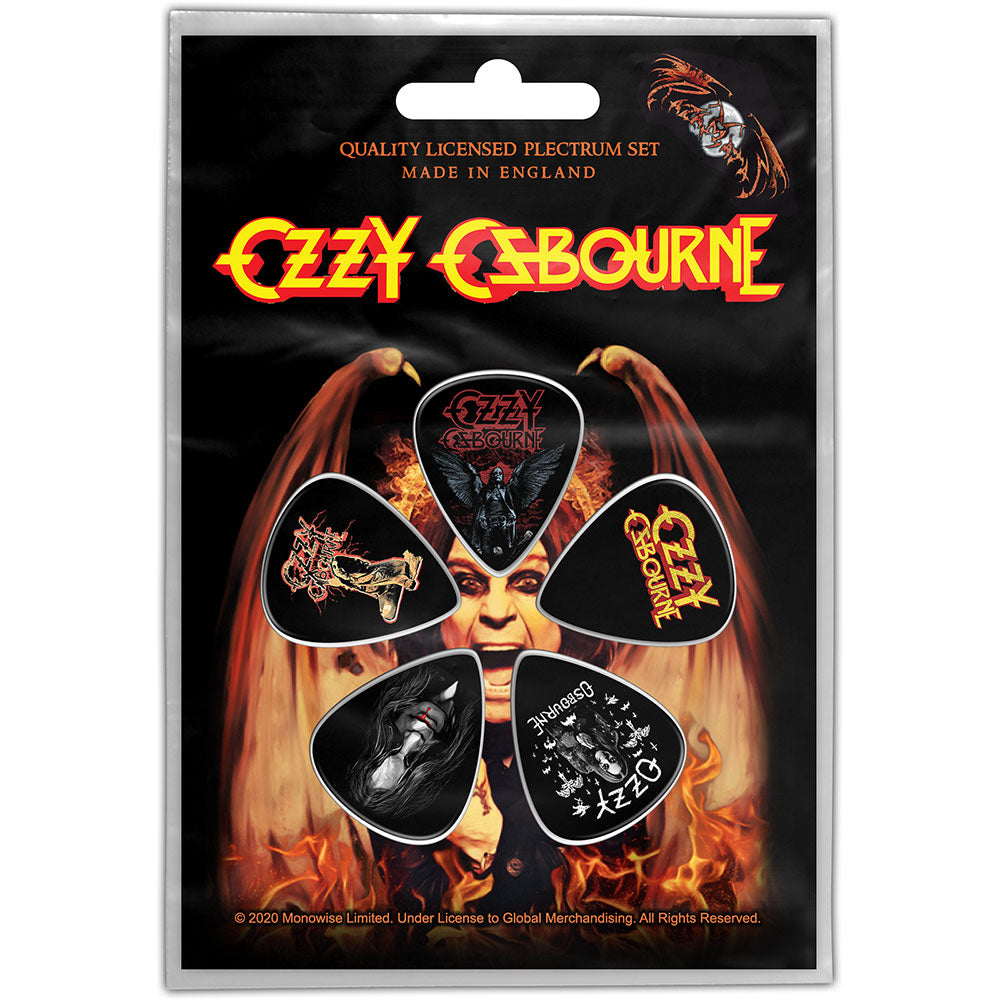 konstant Drikke sig fuld Jeg er stolt Ozzy Osbourne - Guitar Pick Set - 5 Picks - UK Import - Licensed New I –  Rock Merch Universe