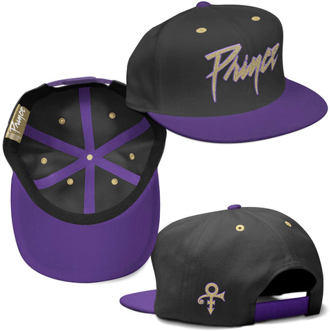 Prince - Gold Logo & Symbol Snapback Cap (UK Import)