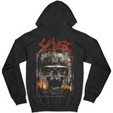 Slayer - Etched Skull Zip Hoodie (UK Import)