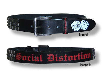 Social Distortion - Studded Leather Belt