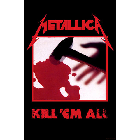 Metallica - Kill 'Em All - Textile Poster Flag (UK Import)
