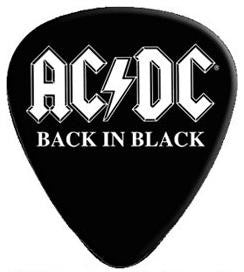 AC/DC - 2 Pack Of Back In Black Guitar Picks