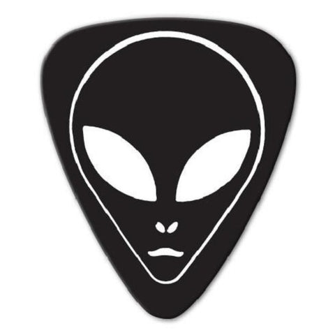 Alien Black Face-Guitar Pick-Set Of 2-Medium Gauge-Australia Import-Licensed New