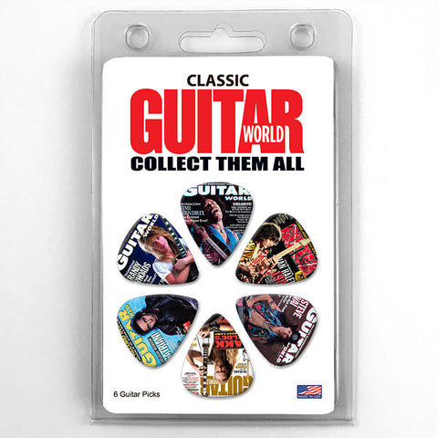 Van Halen-Zakk Wylde-Hendrix-Guitar World-Guitar Pick Set-6 Picks