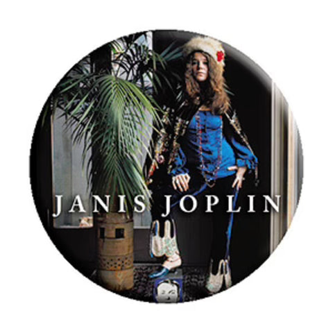 Janis Joplin - Photo - Pinback Button (Pack Of 2)
