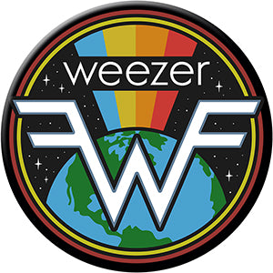 Weezer - Logo With Earth - Magnet