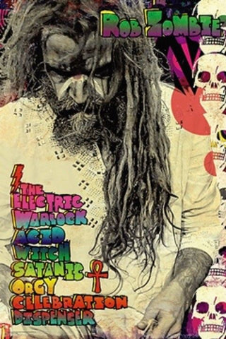Rob Zombie - Poster - Electric Warlock - 22x34 - Licensed New In Plastic Rolled