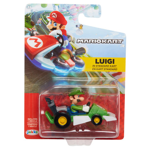 Super Mario Kart-Nintendo-Character Figure-Luigi-Collectible-Licensed-New In Pack