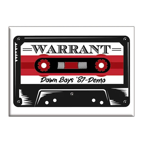 Warrant - Down Boys Demo - Fridge Magnet