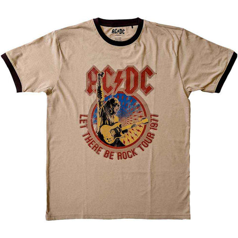 AC/DC - Let There Be Rock Tour '77 Ringer T-Shirt (UK Import)