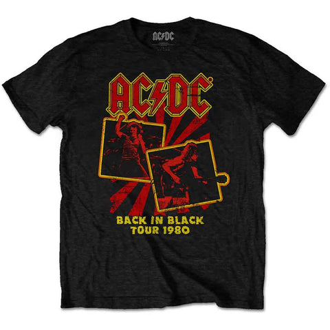 AC/DC - Back In Black Tour 1980 T-Shirt (UK Import)