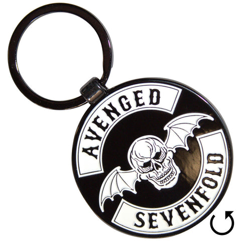 Avenged Sevenfold - Deathbat Crest - Metal Keychain (UK Import)