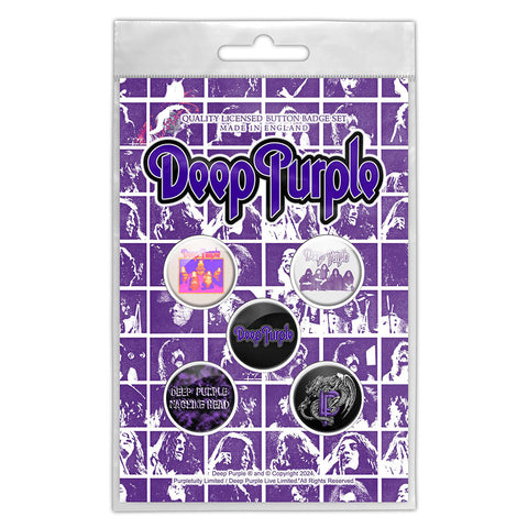 Deep Purple - Logo - Button Badge Set - UK Import