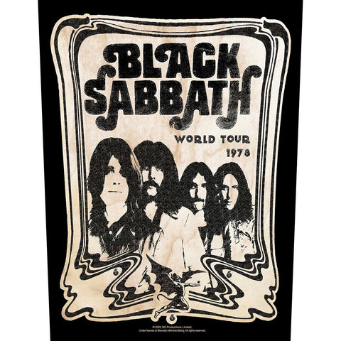 Black Sabbath - World Tour 1978 Back Patch (UK Import)