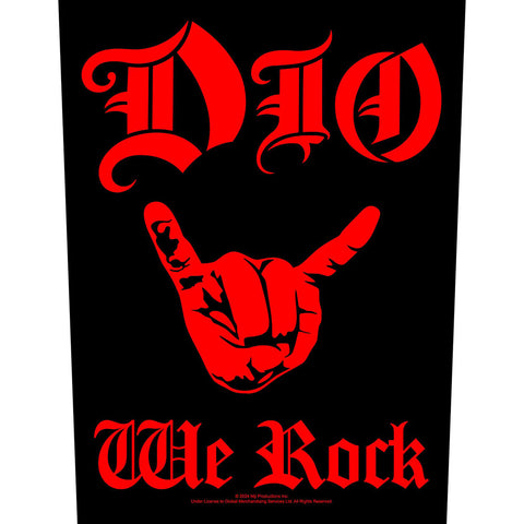 Dio - We Rock Back Patch (UK Import)