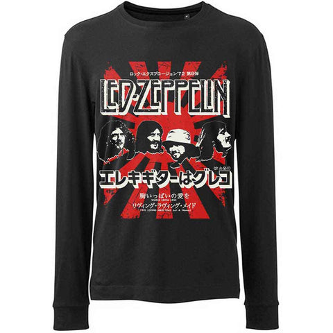 Led Zeppelin - Japanese Burst - Longsleeve Tee (UK Import)