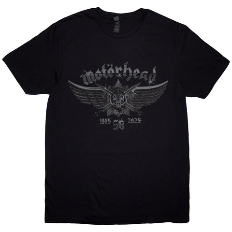 Motorhead - 50 Years Wings Badge T-Shirt (UK Import)