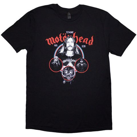 Motorhead - 50 Years Band Circles T-Shirt (UK Import)